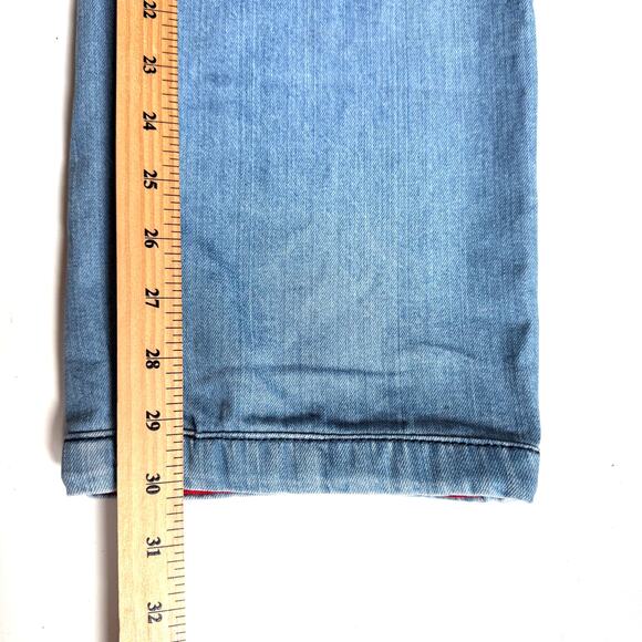 Kiton Jeans Mens 42 40x30 Napoli Light Blue Stretch Zipper Italian Designer - Picture 10 of 10